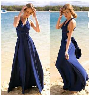 IBTOM CASTLE Women Transformer Evening Dress Maxi Cocktail Wrap Convertible Mult